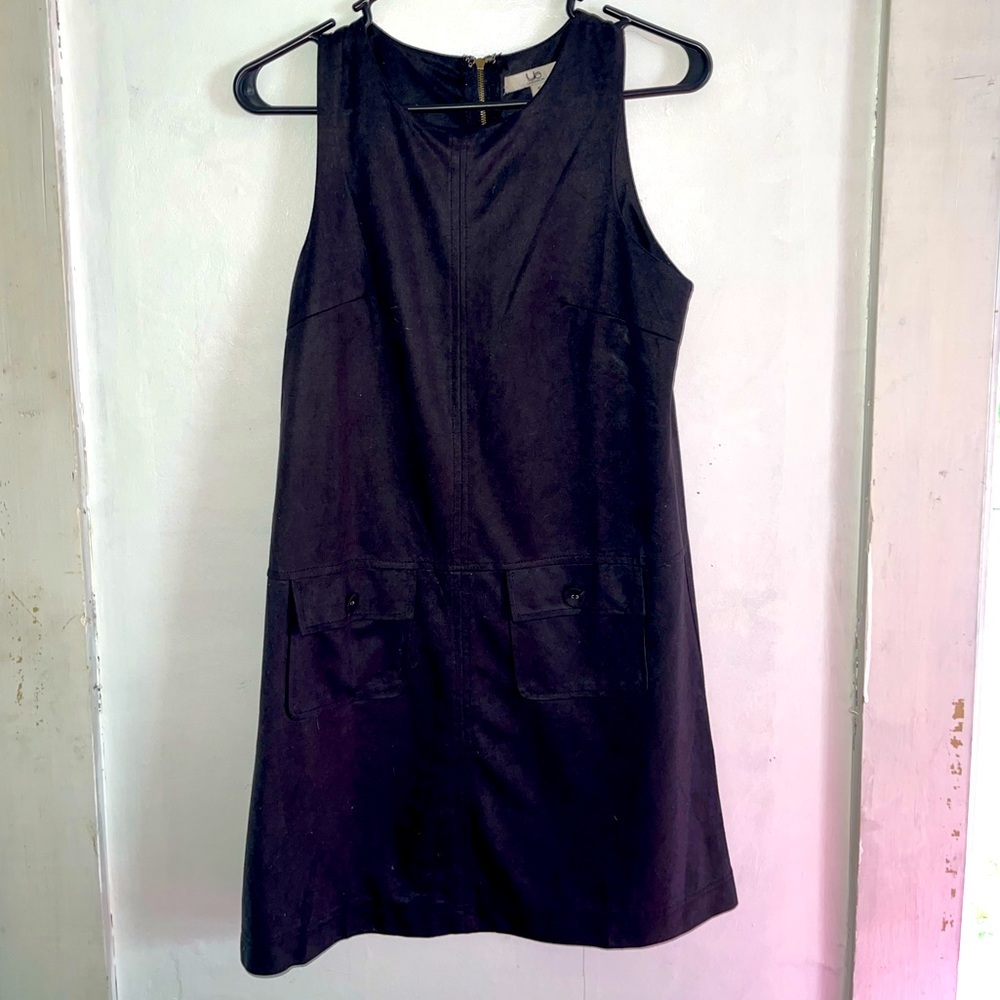 Ya Los Angeles Black suede like dress, Small